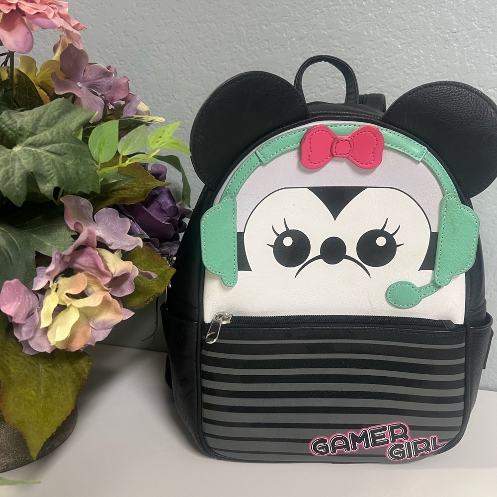 Loungefly Minnie Mouse gamer girls mini backpack